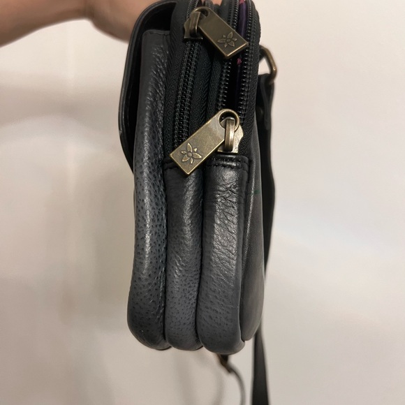 Anuschka Bag Vintage hand painted Bouquet Birds Flowers crossbody - Picture 11 of 16